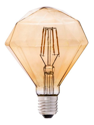 Bombillo Vintage Diamante Tipo Edison 5w Filamento Led Color De La Luz Cálida