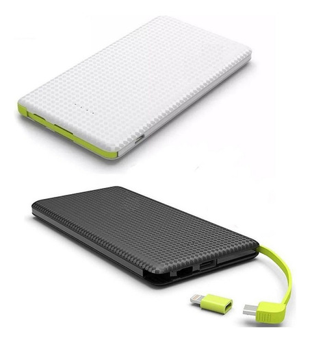 Carregador Portátil Externo Powerbank 10000mah Tipo C Ios V8 Cor Branco