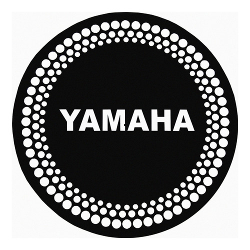 Slipmat Paño Suave Rigido 3mm Profesional Yamaha Negro P050