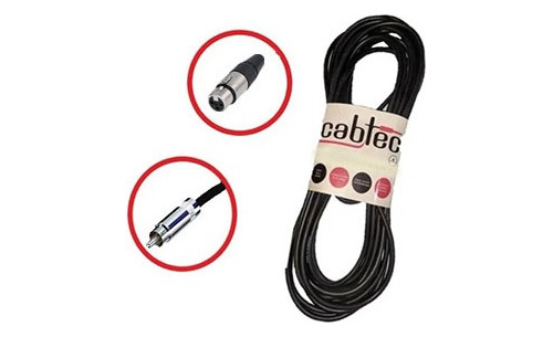 Cable De Audio Xlr Canon Hembra A Rca 9 Metros Cab-tec