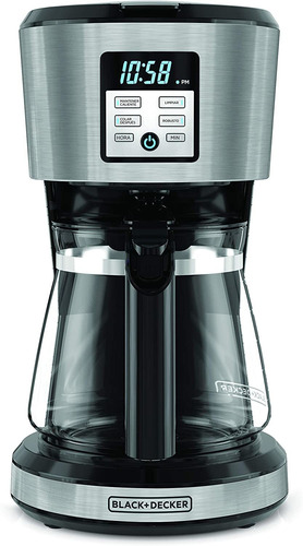 Black Decker Cafetera Programable Filtro Permanente 12 Tazas