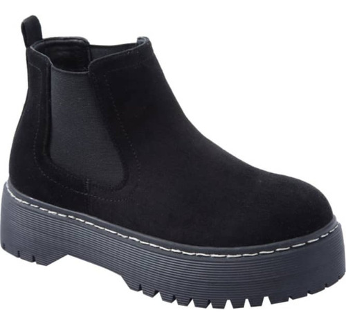 Bota Chelsea Pu Con Plataforma Mujer Goodyear Negro