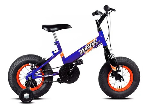 Bicicleta Infantil Ultra Bikes Big Fat Azul Tamanho do quadro XS