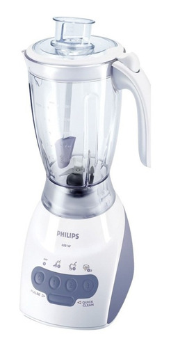 Imagen 1 de 2 de Licuadora Philips HR2030 2 L blanca y lavanda con jarra de san 220V - 240V