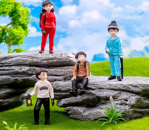 Set 4 Adolescentes Exploradores ( Personas Miniatura)