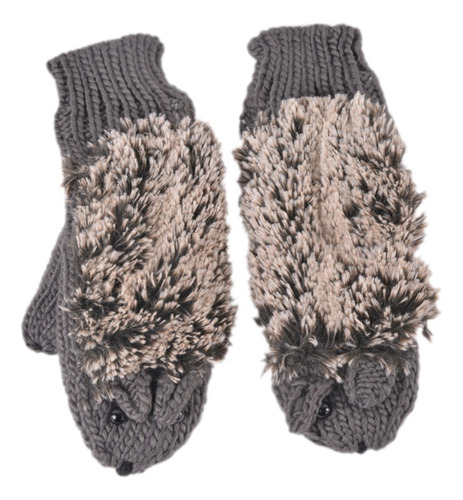 Guantes De Punto Warmer Gloves Para Mujer, Con Forma De Mitó