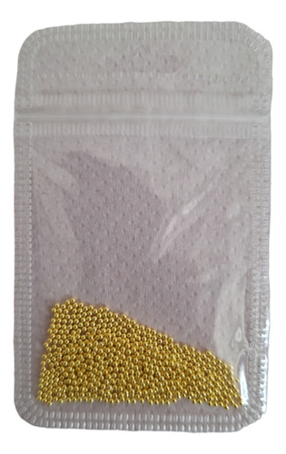 Caviar Mini Esferas Acero Strass Para Uñas Nail Art 10g