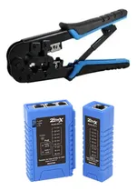 Comprar Alicate Crimpar Catraca + Testador Cabos Rede Rj45 Rj11 Poe