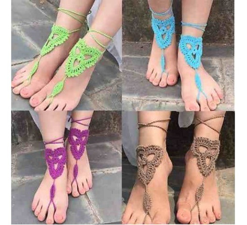 Sandalias Descalzas En Crochet