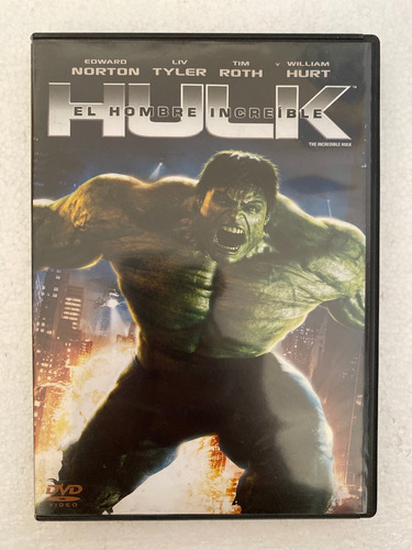Dvd Hulk El Hombre Increible Edward Norton Liv Tyler Marvel (Usado)