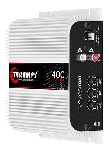 Imagem 1 de 6 de Amplificador Digital Taramps 400 Trio 400w P/ Caixa Som Trio