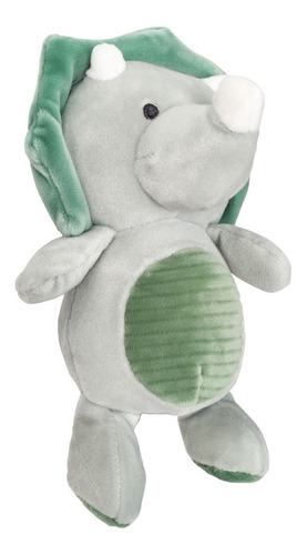 Peluche Sonaja Para Bebé Dinosaurio Color Verde