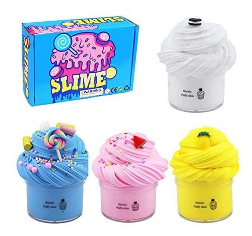 Fanjie Fluffy Cotton Slime Kit Super Stretchy Stress 3n56u