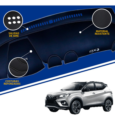 Protector De Tablero Para Soueast Dx3 2023 Tacto Cuero