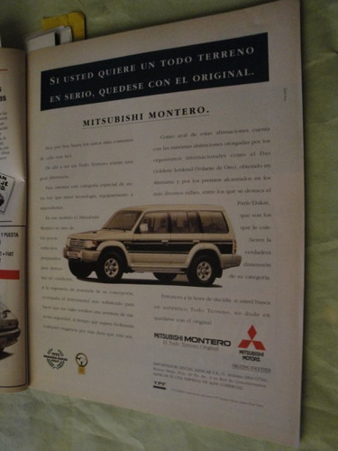 Publicidad Mitsubishi Montero Año 1995