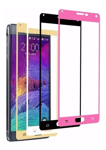 Pantalla Cristal Frontal Samsung Galaxy Note 4 Rosa