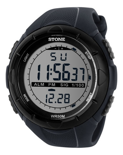 Reloj Stone Caballero Digital Con Funciones Varias Garantia