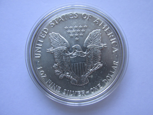 Moneda Estados Unidos 1 Dollar Liberty 1 Onza Plata Año 1989 (Usado)
