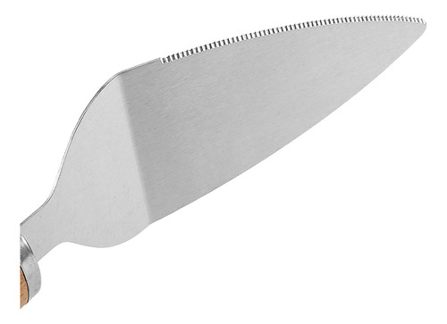 X2 Espatula Para Cortar Picar Pizza Con Mango De Madera 26cm
