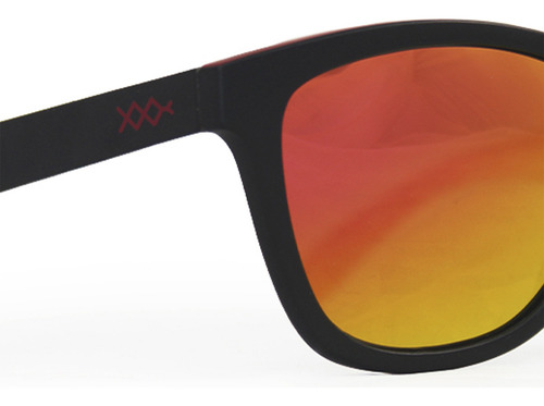 Lentes De Sol Xades Phoenix Negro Rojo Heroe Invicto
