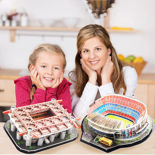 Puzzle 3d 3d Para Sedes De Clubes De Fútbol, Modelo Diy, Jug