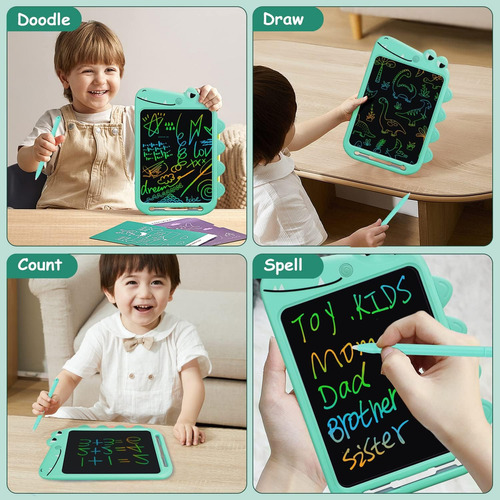 Tableta De Escritura Lcd Para Niños, Diseño De 10 Colores