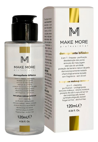 Demaquilante Bifasico 120ml - Make More