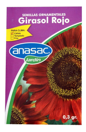 Semilla Girasol Rojo 0,3 Gramos Anasac