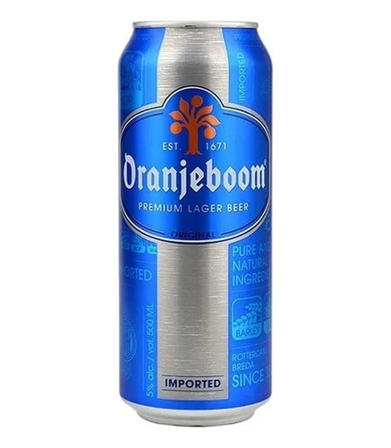 Cerveza Importada Oranjeboom Premium Lager Lata 500ml Pack 6