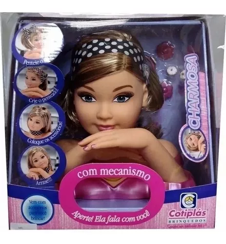 Boneca P/ Brincar De Pentear E Fazer Sucesso Na Beleza Salão