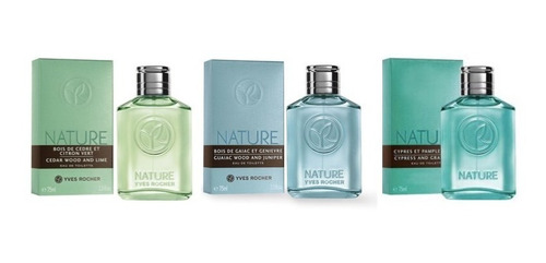 3 Perfumes Nature Pour Homme Yves Rocher + Envio Gratis