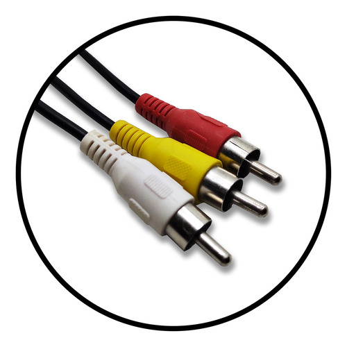 Cabo De Audio E Video S-video Mini Din Rca 1,80m 10 Pinos