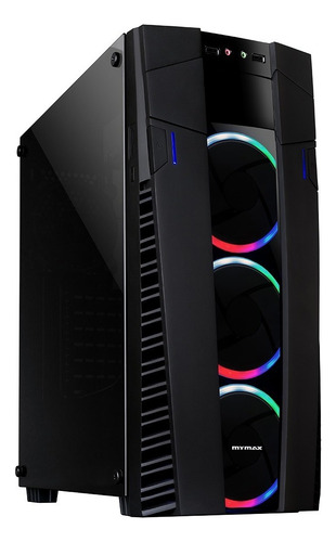 Gabinete Gamer Com 3 Fans Rgb Cor Preto