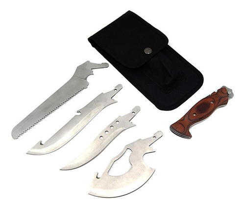 Cuchillo Navaja Puñal Hacha 4 Hojas Intercambiable Set De 4