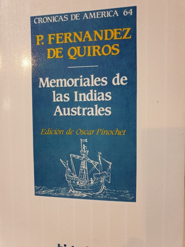 Libro:memorias De Las Indias Australes-p.f.de Quiroz