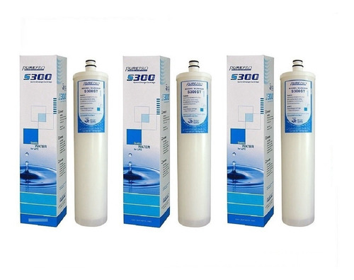 Kit De 3 Repuestos S300 Nrs Purepro Osmosis Filtros De Agua