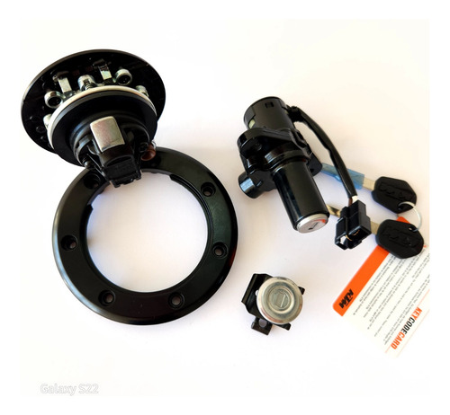 Kit Switch Encendido+tapa Tanque+seguro Duke 200ng/250ng/390