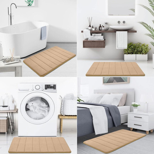 Tapete De Banheiro Decorativo Ultra Impermeável De 60x40cm