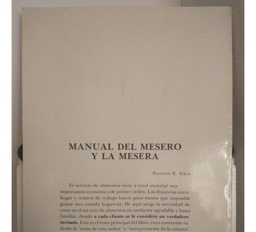 Manual Del Mesero Y La Mesera-brenton R. Aikin-diana