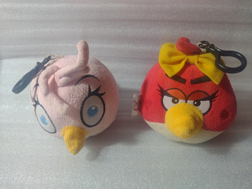 Pack Peluches Angrybirds Estela Y Ruby- Mini Bags