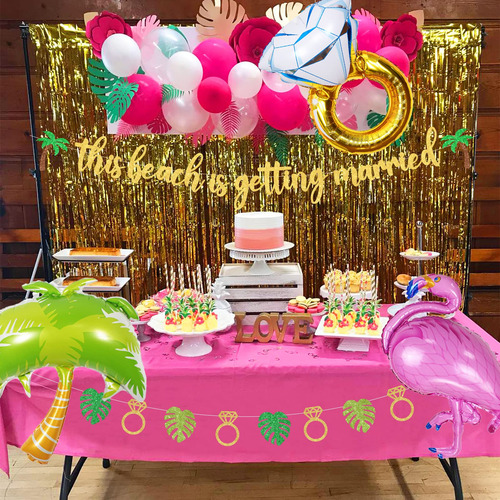 Kit Decoracion Para Despedida De Soltera Globos Y Cartel 6pz