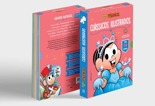 Turma da Mônica – Box – Clássicos Ilustrados, de Mauricio de Sousa. Editora Girassol, capa mole em português