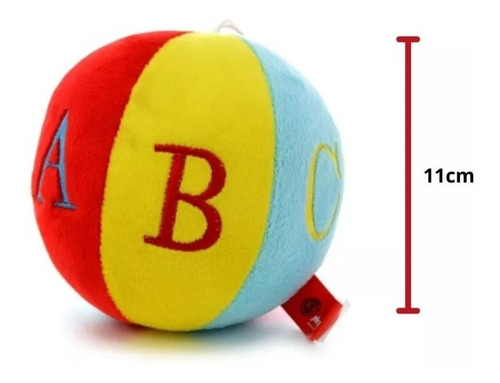 Imagen 2 de 4 de Pelota Sonajero De Peluche 18cm Phi Phi Toys 2303