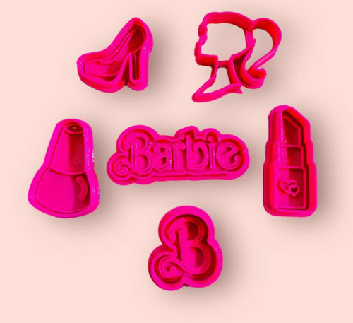 Set 6 Mini Cortantes Barbie 4/5 Cm Cookie Kutter