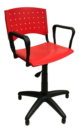 Silla Sillon De Peluqueria Pvc Colores Reforzada Neumatica