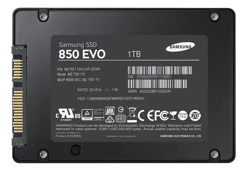 Disco s lido interno Samsung 850 EVO MZ 75E1T0 1TB