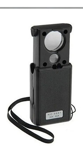 Lupa Joyero 21 Mm Y 12mm Luz Led Y Uv 30x 60x Retractil