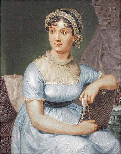 Artdash Arte Histórico Reimpresión Autor Jane Austen Retrato