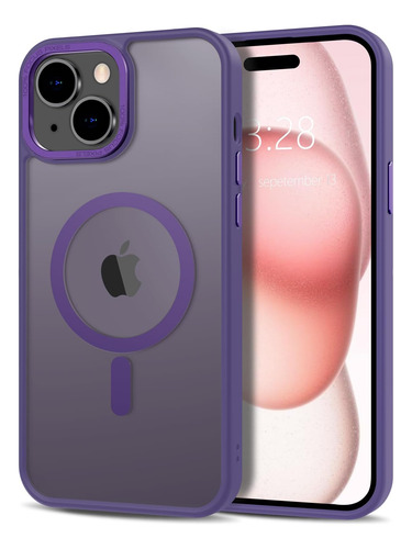 Anuck Para iPhone 15 Plus Case De Teléfono Magnético Con Tpu