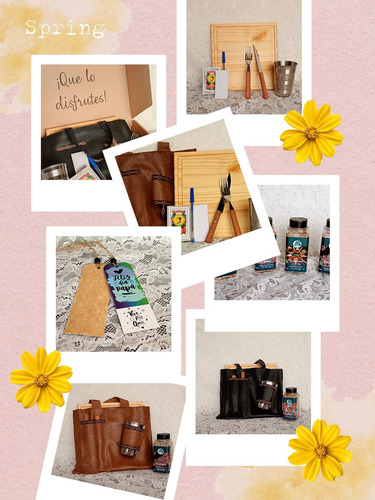 Estuche Completo Para Asado Y Sal De Hierbas . Regalo Papa